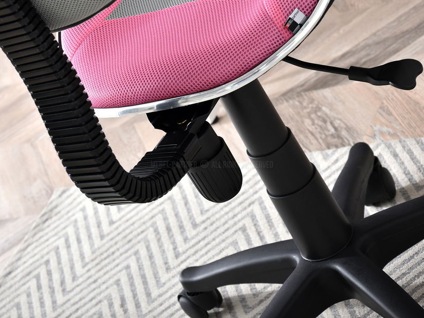 Fotelja Catty (sivo-ružičasta + crna)