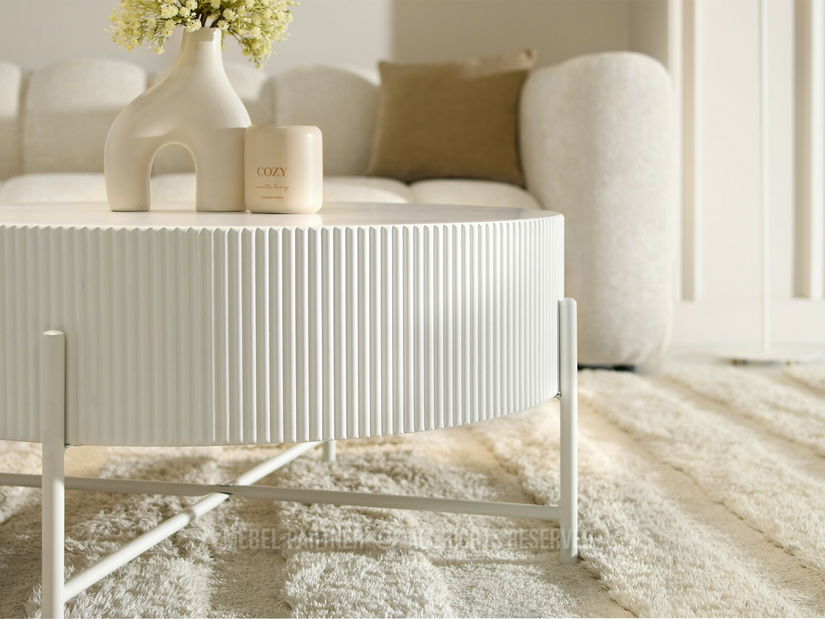 Măsuță de cafea Nombre (alb)