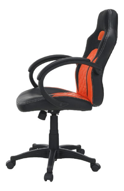 Kancelárske kreslo Naseby (čierna + oranžová)