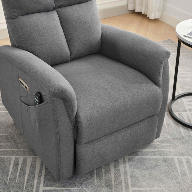 Polohovacie kreslo Tesalureza (sivá)