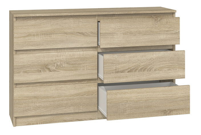 Komód Musecalo 6 120 (szonoma tölgy)