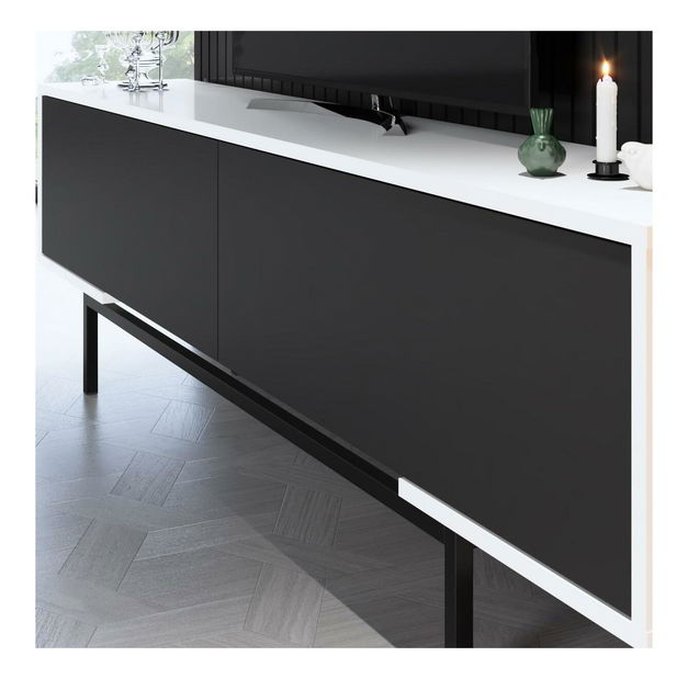 TV stolić/ormarić Flair 3 (crna + bijela) 