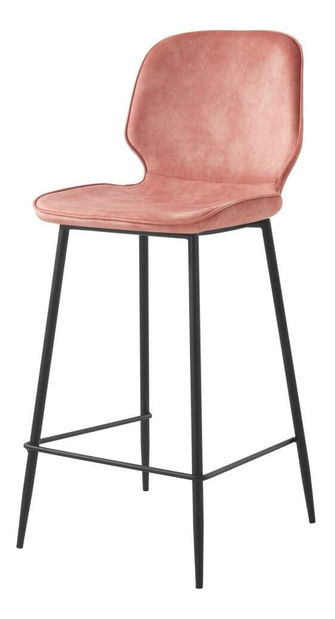 Scaun bar Rabal (negru + roz)