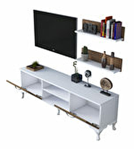 Mobilier living Macky (Alb + Nuc)