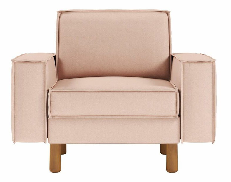 Kreslo Spary 1 (lososová + orech)