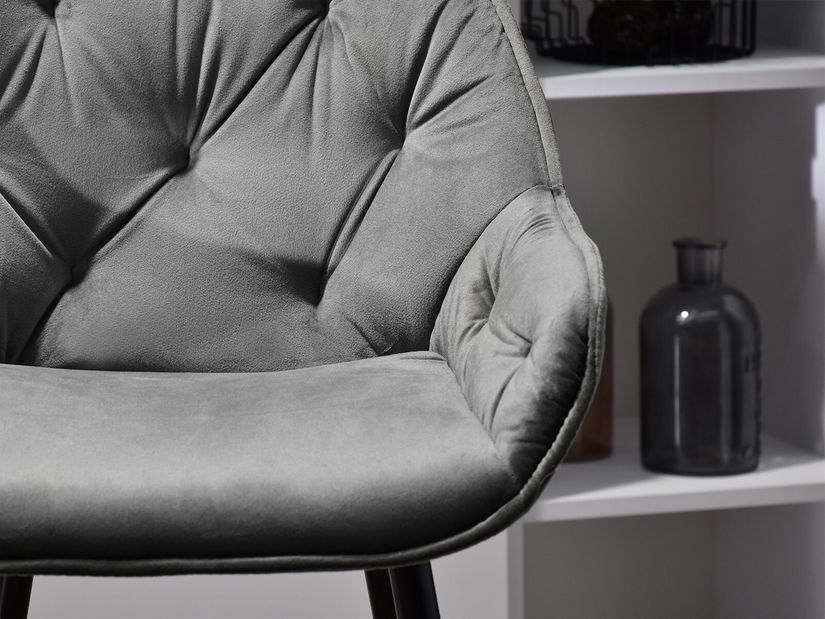 Stolica Lars (siva + crna)