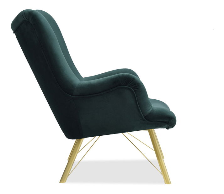 Fotoliu relax Dawntawn (verde + auriu)