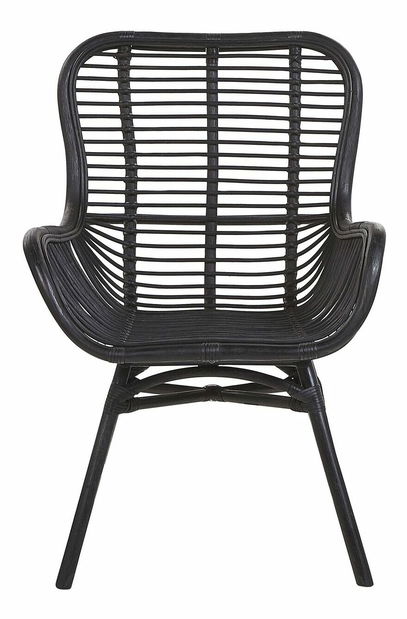 Záhradné ratanové kreslo Toglo (čierna)