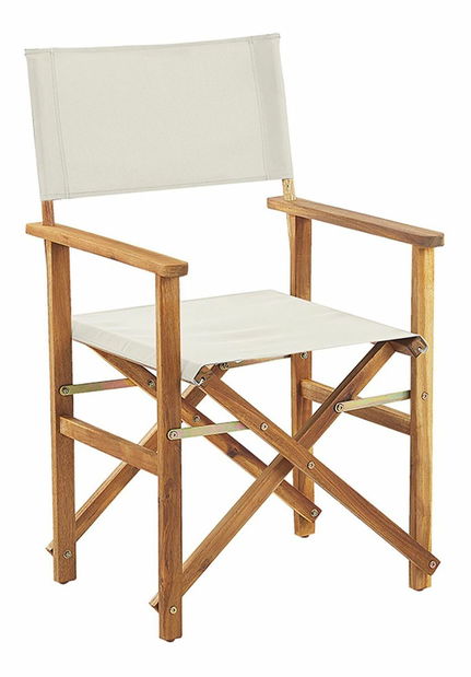 Set 2 ks záhradných lehátok s náhradnými poťahmi Ciala (svetlé drevo + tropický motív)