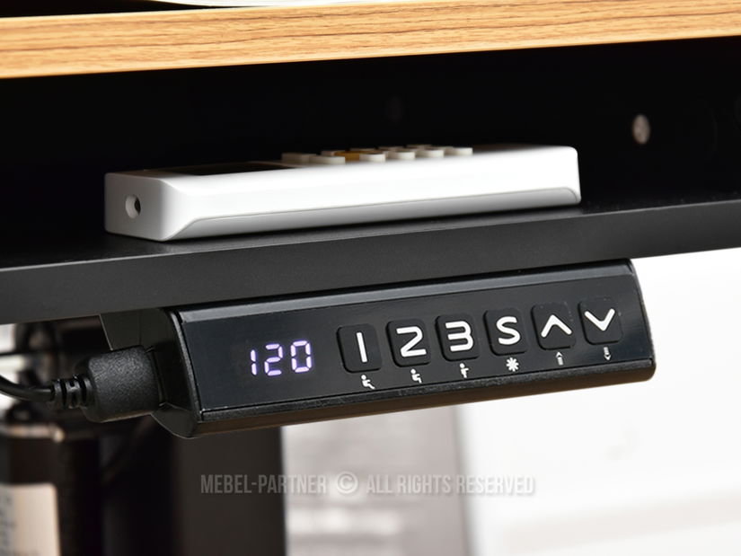 PC stolić Osto 120 (crni hrast + bijela)