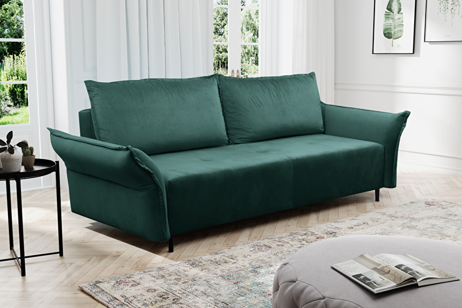 Pohovka dvojsedačka Naples Sofa (tmavozelená)