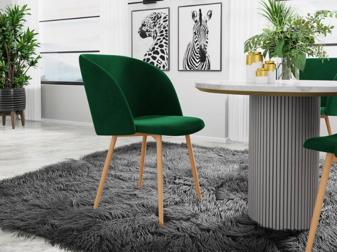 Set 2 ks. jedálenských stoličiek Archie 420-3 (smaragdová) *výpredaj