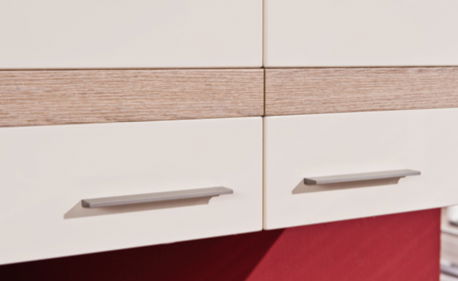 Obývacia stena Decodom Stadion K 03 dub bardolino + lesk vanilka