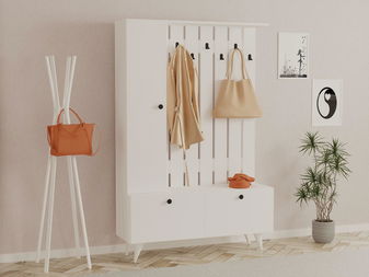 Előszoba fal Ladonne (fehér)