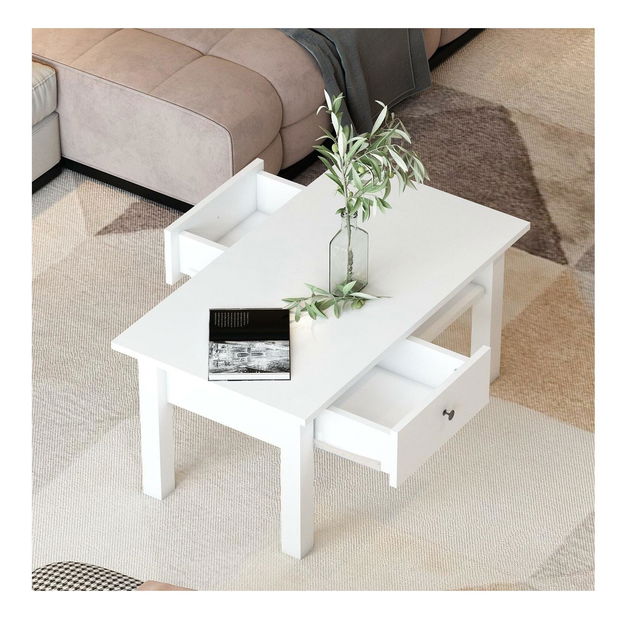 Konferenčný stolík Pepudo (biela) 