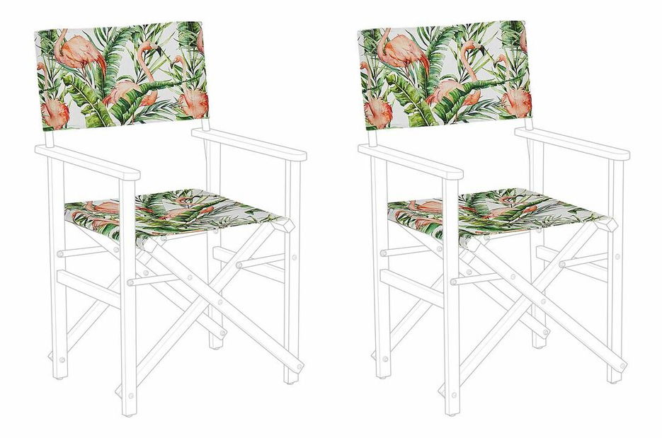 Set 2 huse pentru șezlong de grădină Ciala (model flamingo)