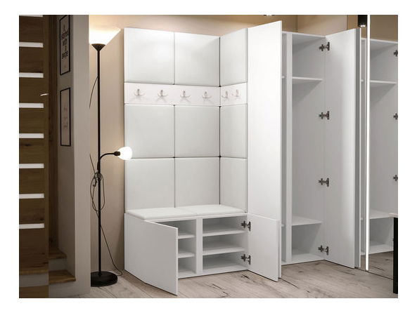 Mobilier Hol Timothy III (Stejar artisan + Stejar artisan + Negru) (Manila 16)