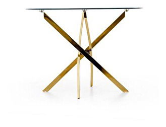 Jedálenský stôl Raunds (zlatá)