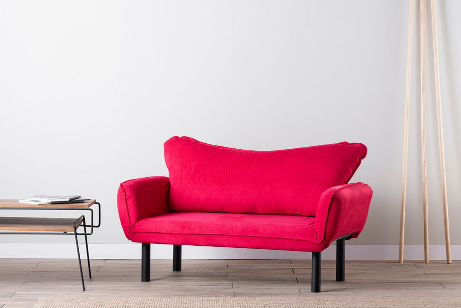 Canapea extensibilă două locuri Chatty (roz)