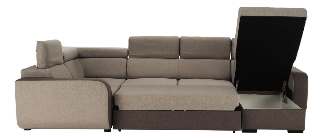 Sarokkanapé U Imani (világosbarna + barna)