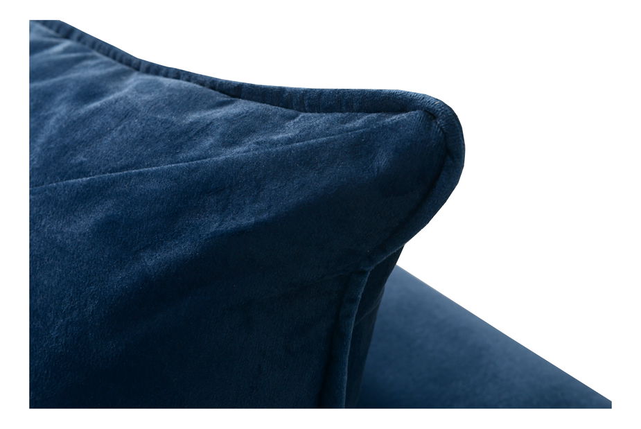 Sedacia súprava Leonaro Puf U (tmavomodrá)