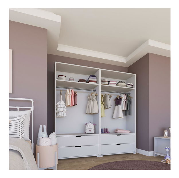 Ormar za garderobu Durun 22 (bijela mat)