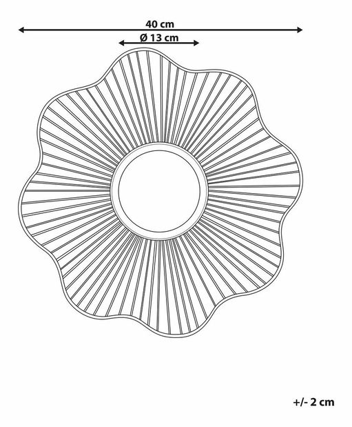 Nástenné zrkadlo Sadiki (zlatá) 