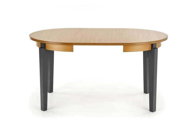 Széthúzható étkezőasztal 100-200 cm Saras (arany tölgy + grafit) (6 8 fő részére)