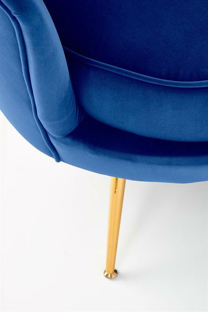 Kanapé Altha XL (sötétkék + arany)