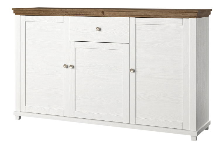 Komód Elvina Typ 47 (fehér + kőris + lefkas tölgy)*kiárusítás