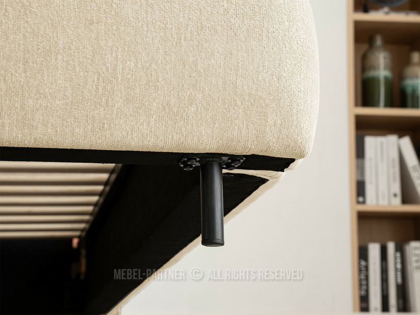 Pat matrimonial 160 cm Asesora 160 (bej + negru)