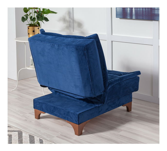 Relaxačné kreslo Klaudi B (tmavomodrá)