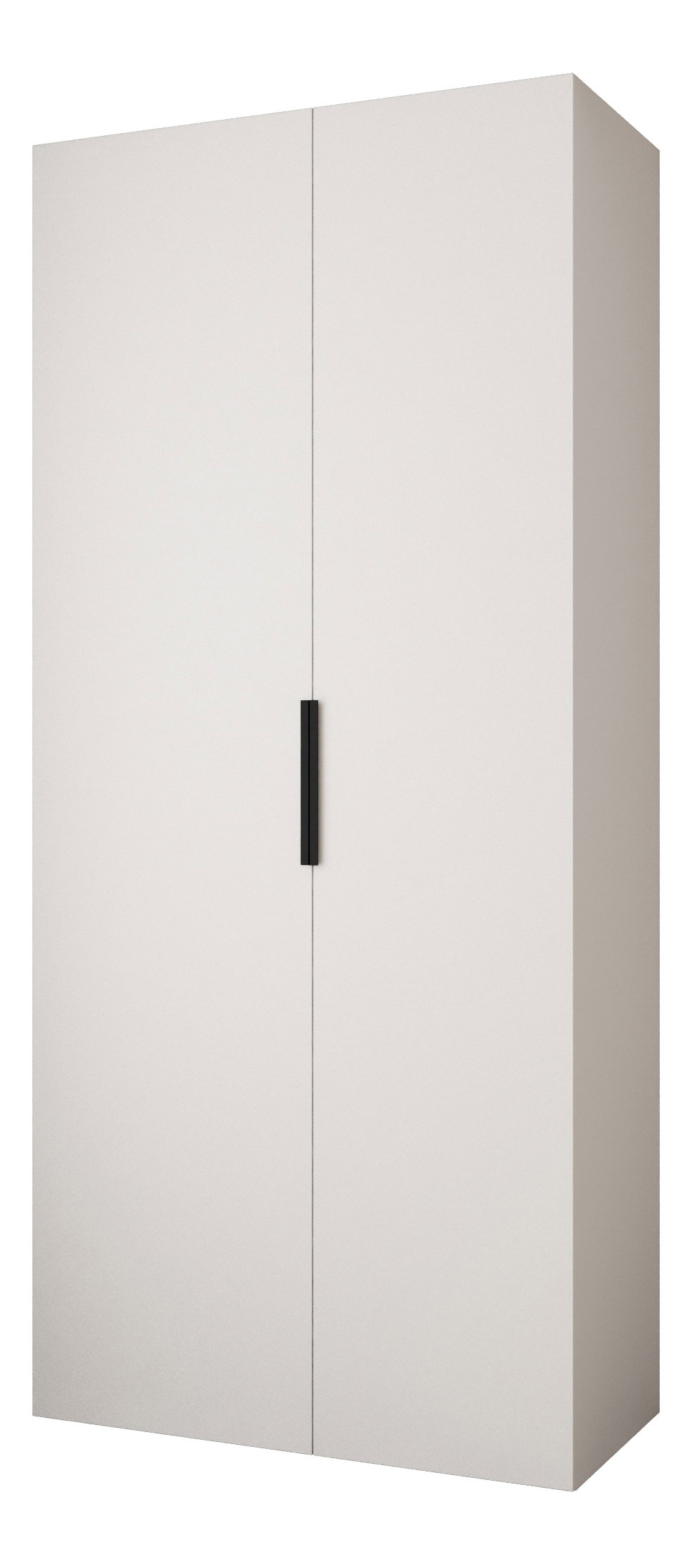 Dulap de haine 110 cm Carmela 50-4 (alb + Negru)