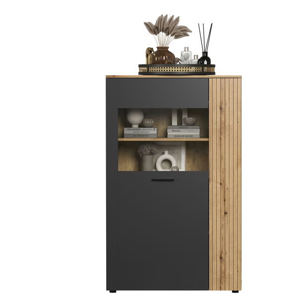 Vitrin Esferas 2 (grafit + evoke tölgy) 