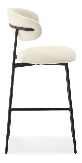 Barová stolička Inezenente (krémová + čierna)
