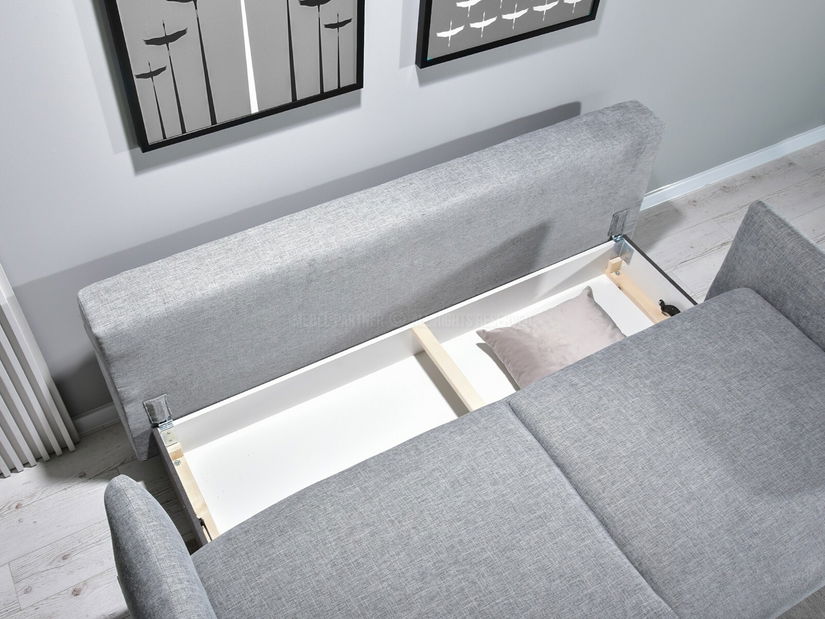 Pohovka dvojsedačka Lasciare (sivá + čierna)