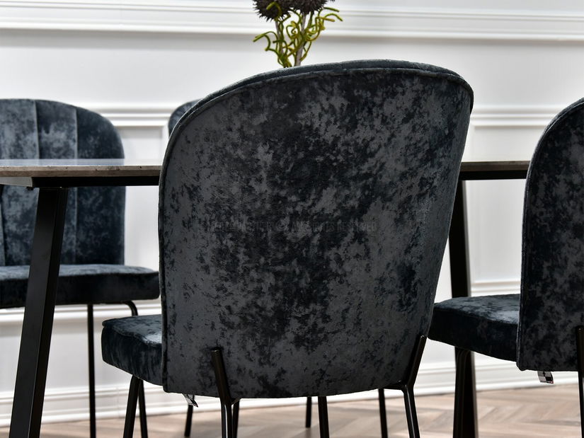 Scaun sufragerie Obrar (grafit + negru)