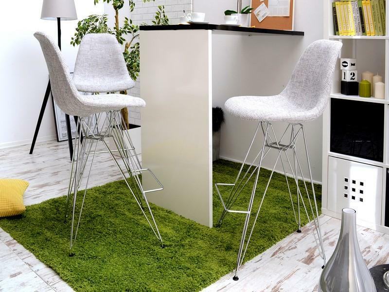 Stolička Epsie (sivá + chrómová)