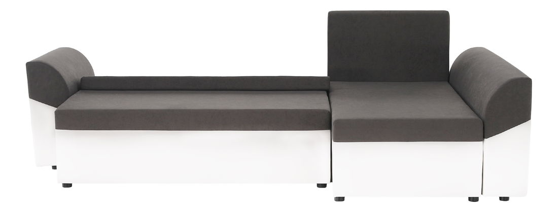 Rohová sedacia súprava Daisy (P) (biela + sivá) *výpredaj