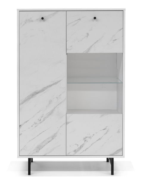 Vitrin Verona WIT90 (fehér + fehér márvány)