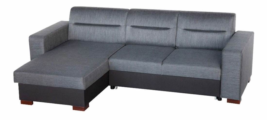 Rohová sedačka Enzo šenil sivý (L)
