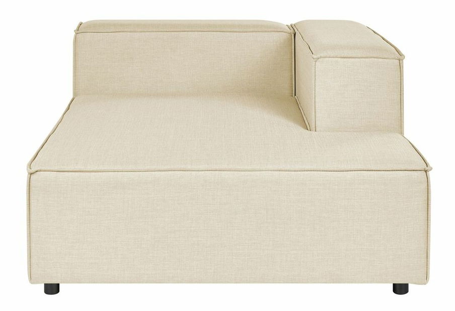 Rohová sedacia súprava s taburetkou Afrika (ľan béžová) (L)