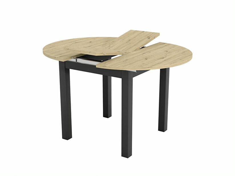 Blagovaonski stol Aurellia (hrast artisan + crna)