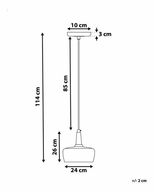 Lampă cu pandantiv Bupoto (gri)