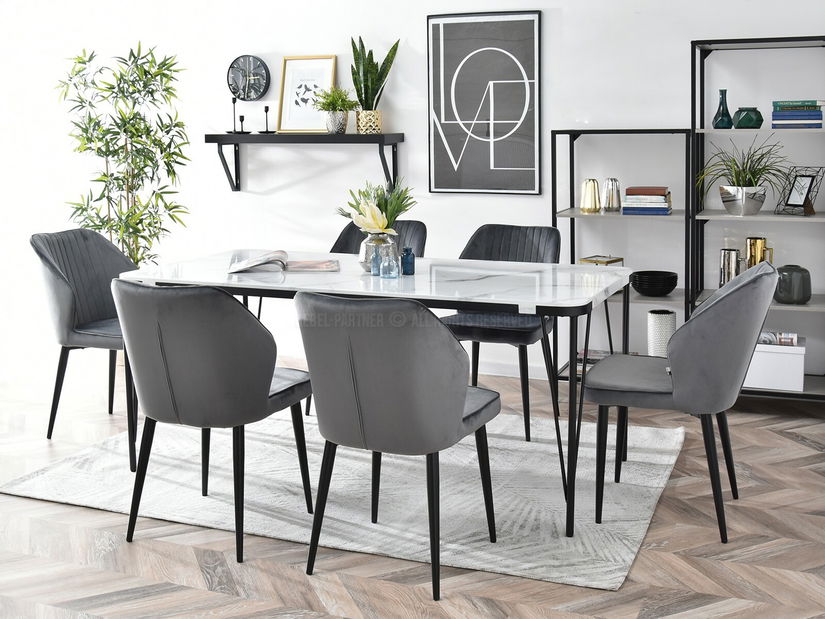 Scaun Greta K (gri + negru)