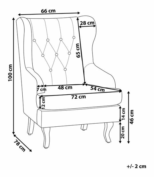 Fotelja Albany (siva)