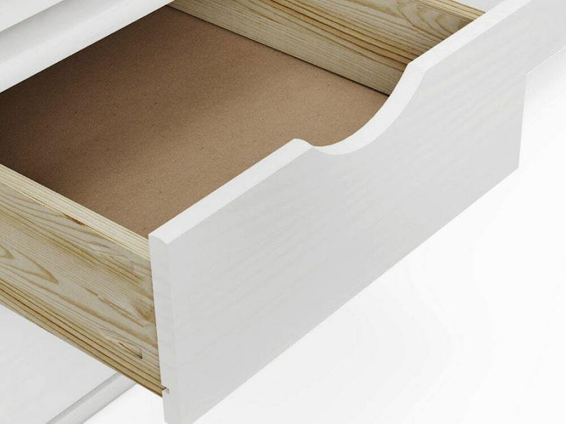 Krevet s prostorom za odlaganje Moli (bijela) 