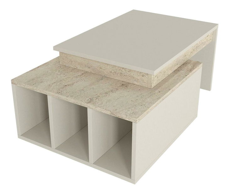 Măsuță de cafea Kolorado (Travertin + Nisipiu) 