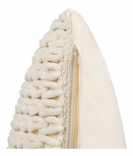 Sada 2 ozdobných vankúšov 45 x 45 cm Oxa (béžová)