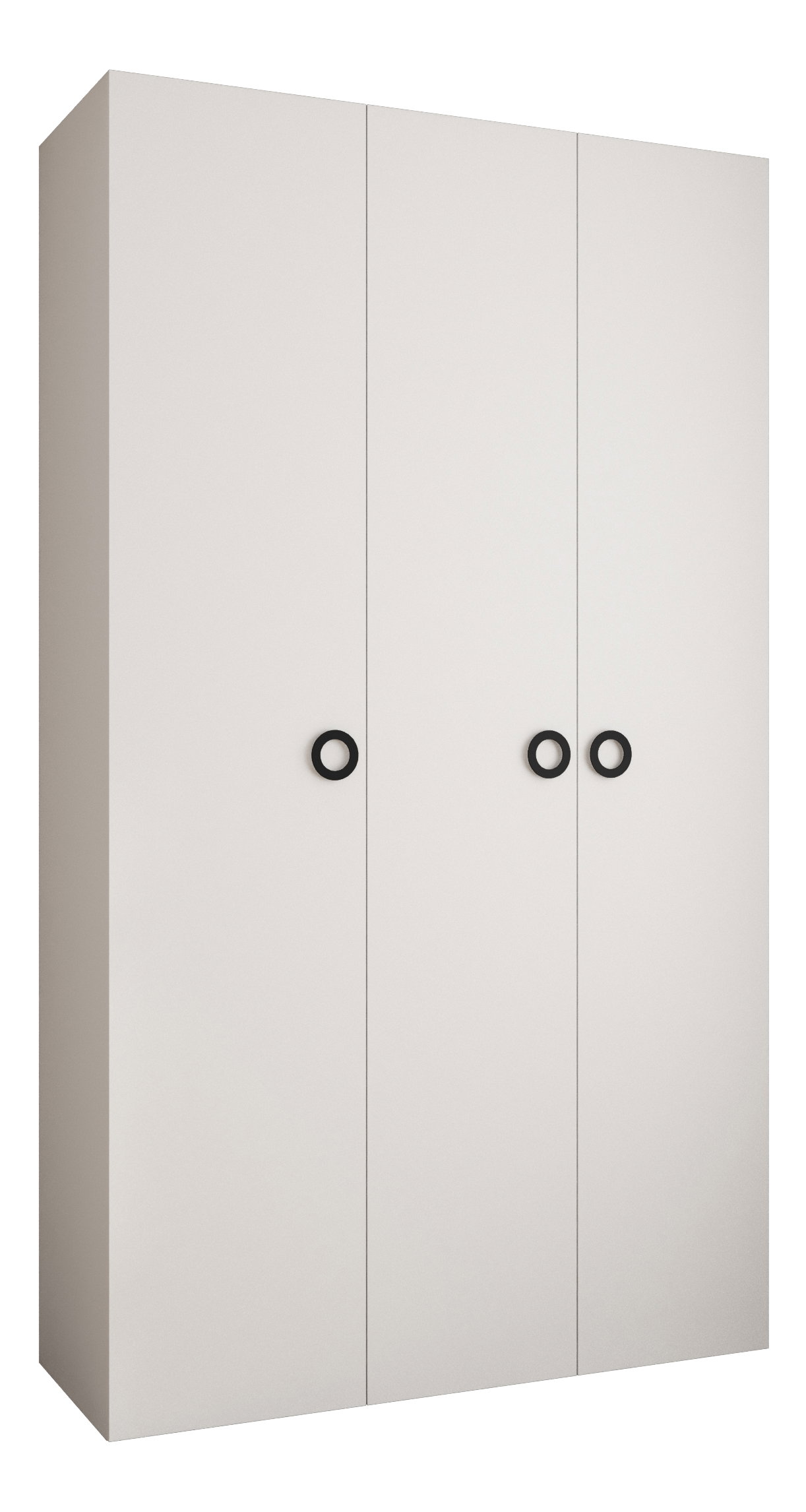 Šatníková skriňa 150 cm Carmela 40-1 (biela + čierna)